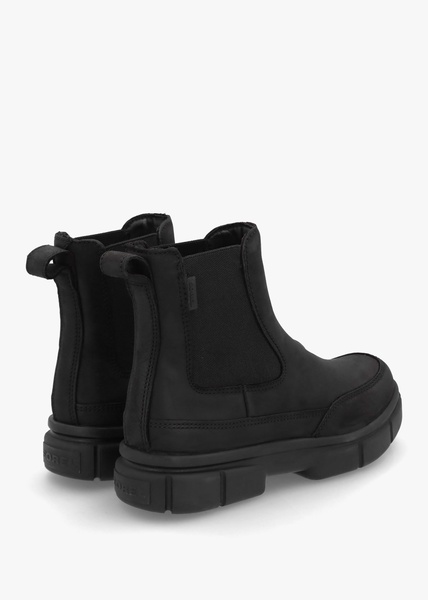 Women’s Explorer STRT™ Black Black Leather Chelsea Boots