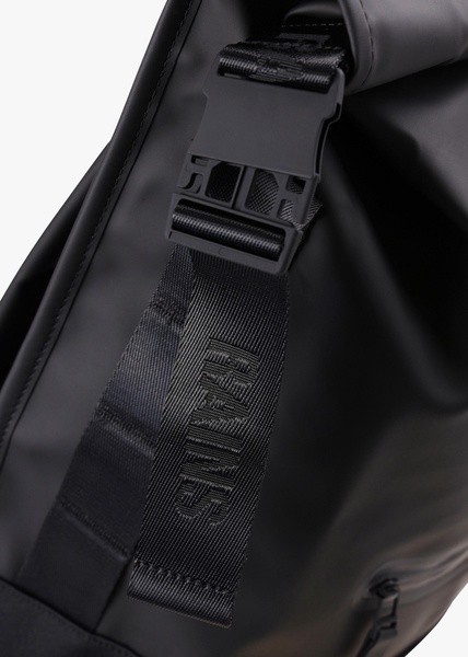 Trail Rolltop Black Backpack