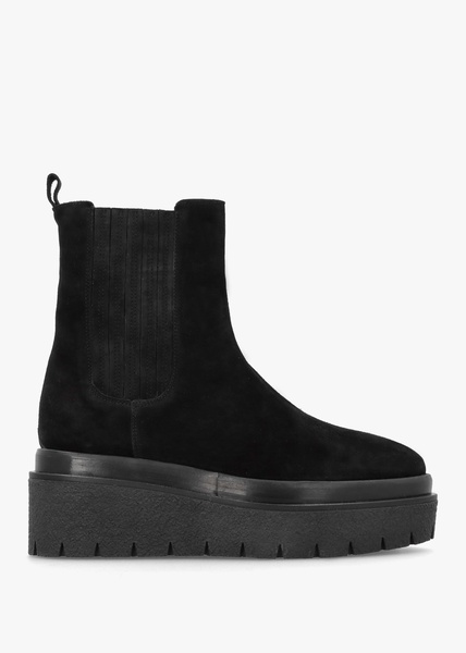Alpie Black Suede Crepe Sole Chelsea Boots
