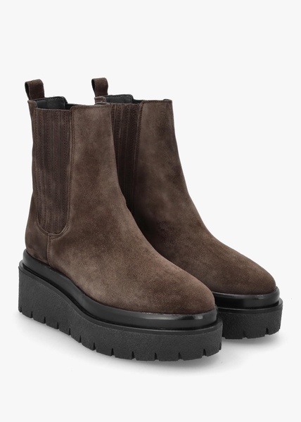 Alpie Brown Suede Crepe Sole Chelsea Boots