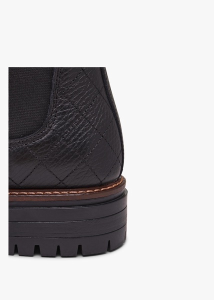 Evie Black Leather Chelsea Boots
