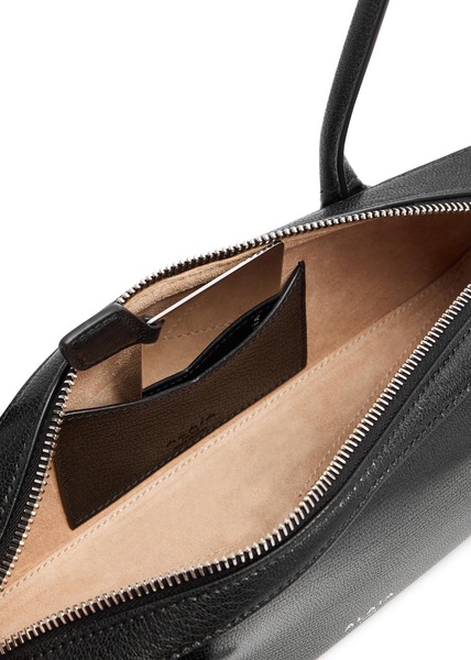 Le Teckel small grained leather shoulder bag