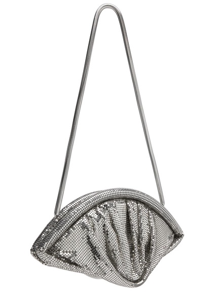 Draped chainmail clutch