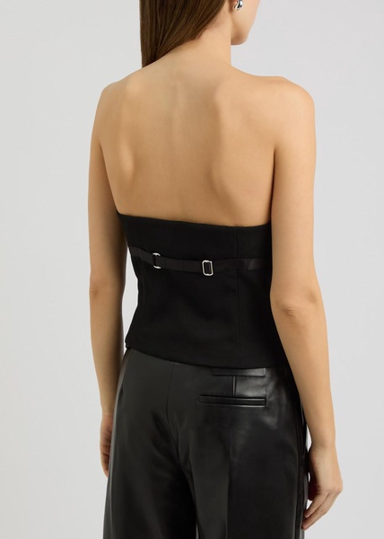 Strapless wool waistcoat