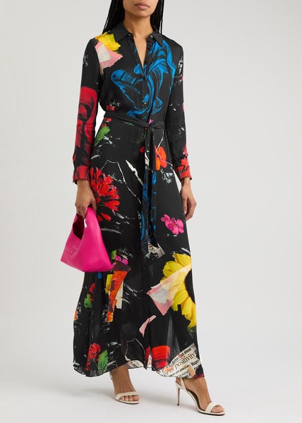 Chassidy printed maxi shirt dress