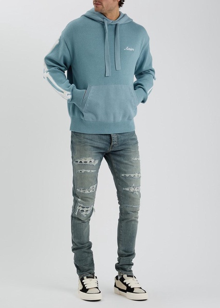 Bones hooded cotton-knit sweatshirt 