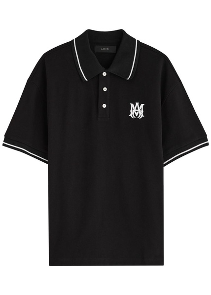 Logo piqué cotton polo shirt 