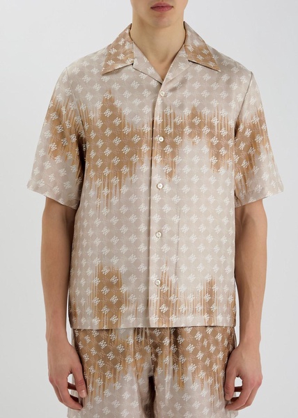 Ma Quad logo-monogrammed silk shirt