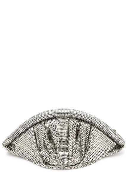 Draped chainmail clutch