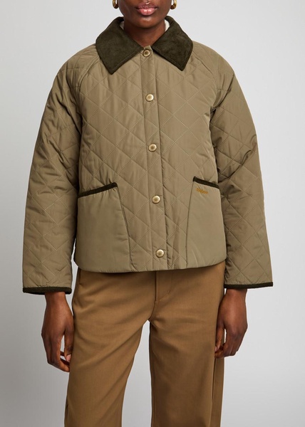 Anise quilted shell jacket