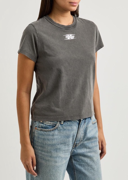 Logo faded cotton T-shirt