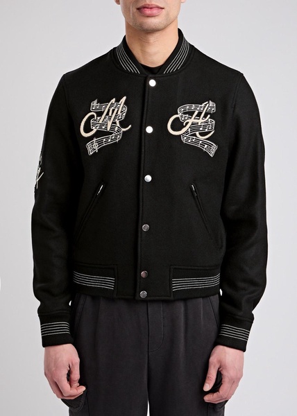 Hollywood Music Club wool-blend bomber jacket