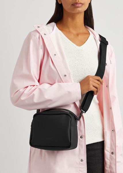 Box rubberised top handle bag