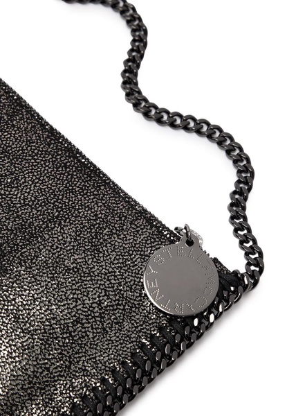 Falabella metallic faux-leather shoulder bag