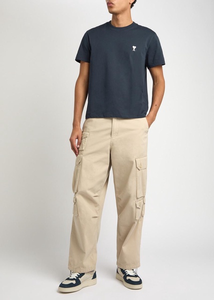 Logo-embroidered cotton T-shirt