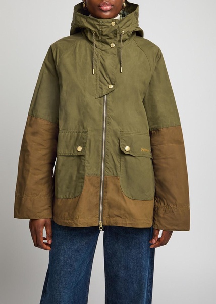 Hayley hooded waxed cotton jacket 