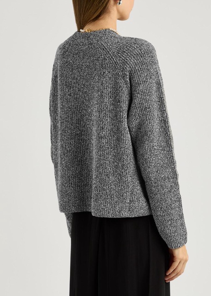 Knitted cotton-blend jumper