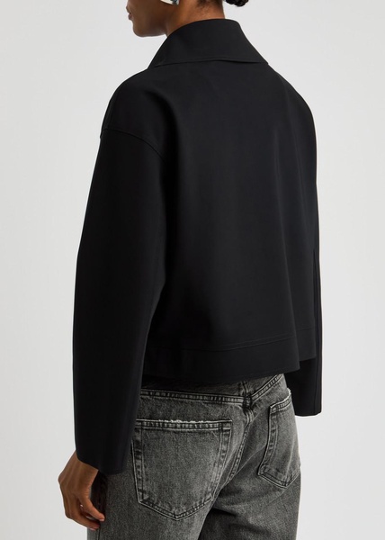 Stretch-jersey biker jacket