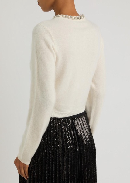 Dollie crystal-embellished cashmere cardigan