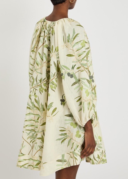 Short Dress Georgette linen mini dress