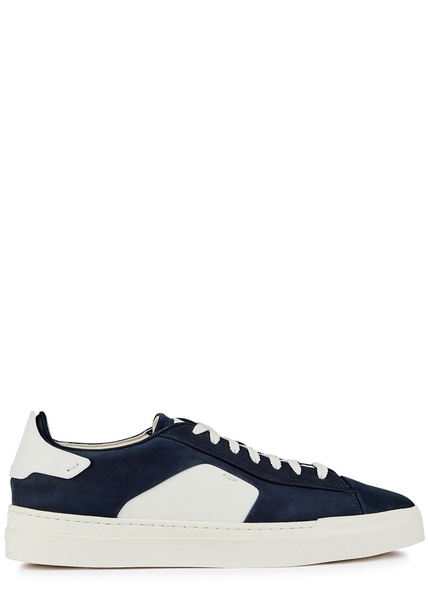 Darts panelled nubuck sneakers