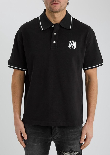 Logo piqué cotton polo shirt 