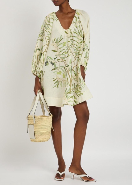 Short Dress Georgette linen mini dress