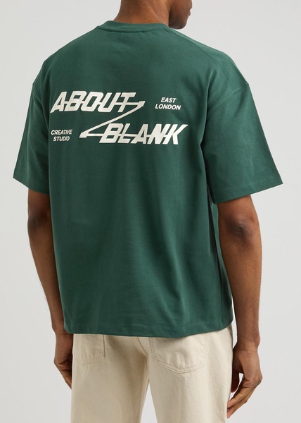 Defender logo-print cotton T-shirt