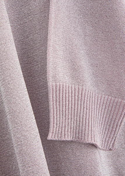 Metallic-weave knitted jumper 
