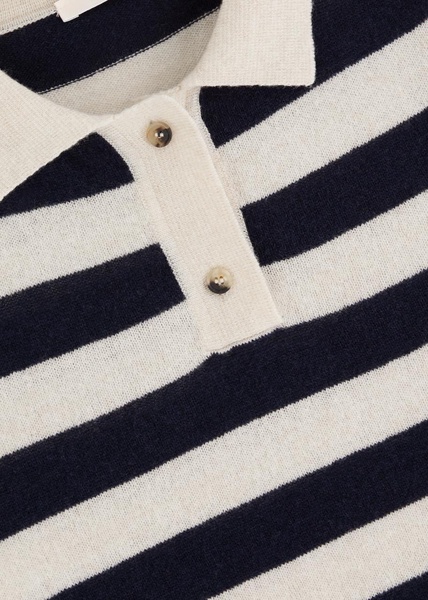 Pauline striped-intarsia wool-blend jumper