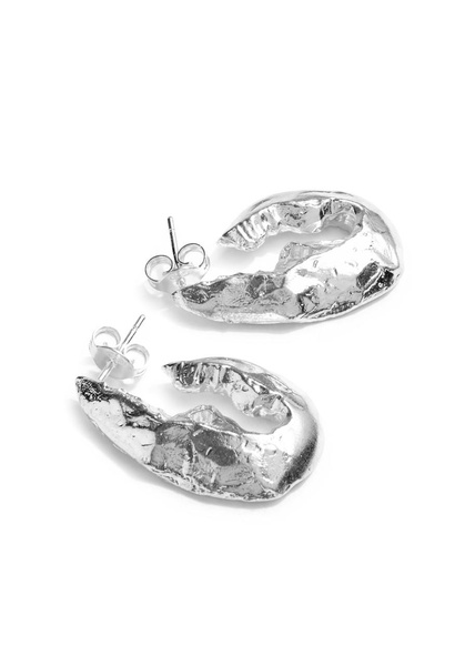 The Crustacean sterling silver hoop earrings