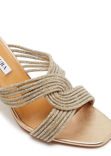 Gatsby 75 embellished leather mules 