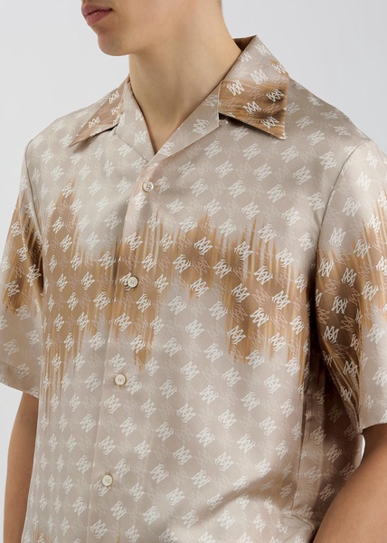 Ma Quad logo-monogrammed silk shirt