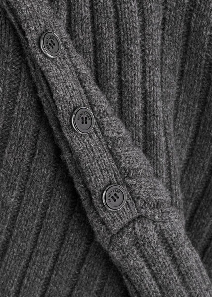 Ribbed wool-blend jumper