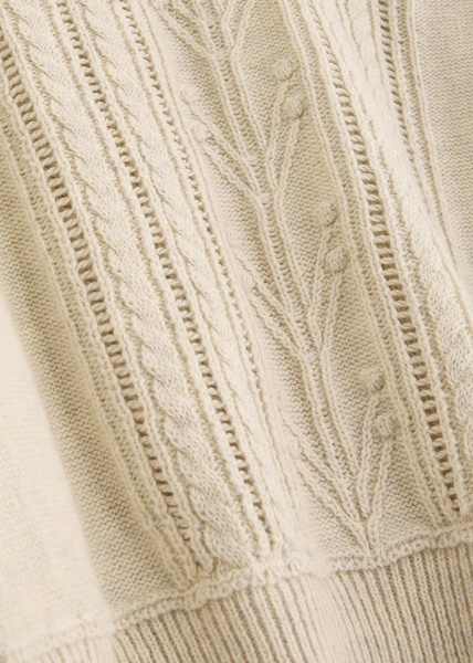 Kalyn cable-knit cotton-blend jumper 