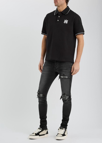 Logo piqué cotton polo shirt 