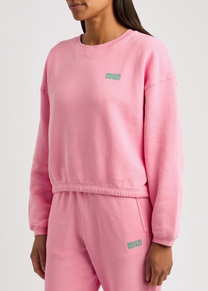 Izubird logo stretch-cotton sweatshirt 