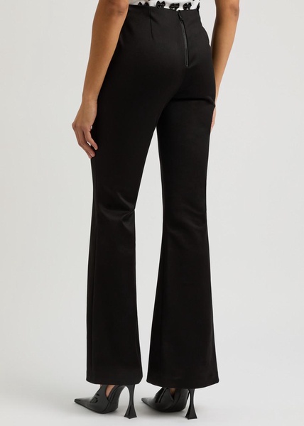 Embellished split-hem trousers