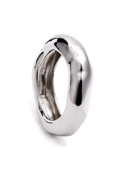 Molten large silver-plated bracelet 