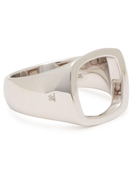 Cushion Open sterling silver ring