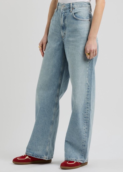 Low Curve barrel-leg jeans