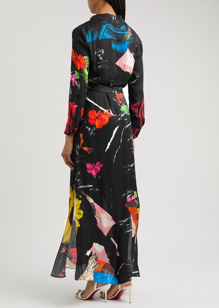 Chassidy printed maxi shirt dress
