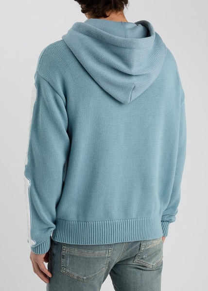 Bones hooded cotton-knit sweatshirt 
