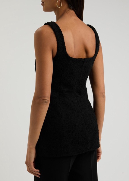 Bouclé wool-blend top 