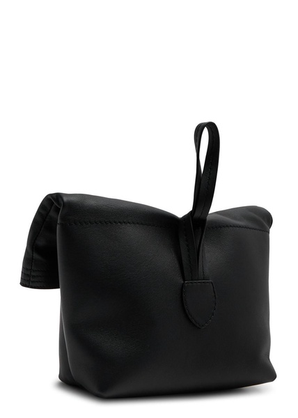 Paper leather clutch