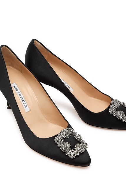 Hangisi 75 silk-satin pumps