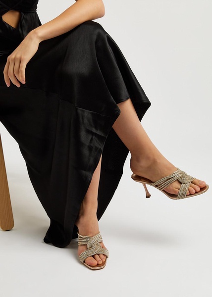 Gatsby 75 embellished leather mules 