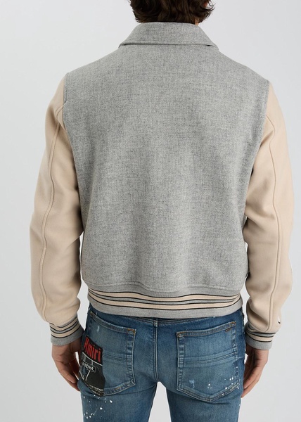 Bones wool-blend varsity jacket