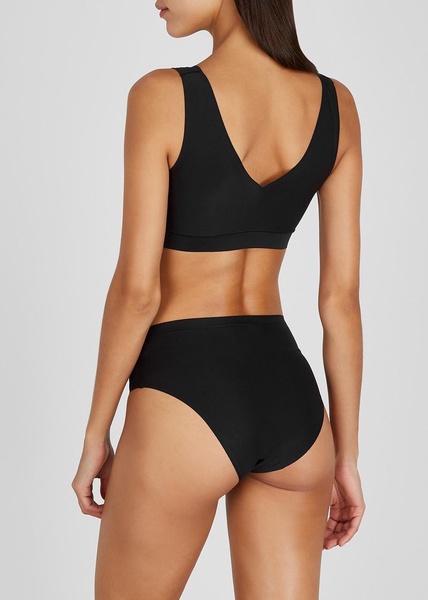 Soft Stretch walnut padded soft-cup bra