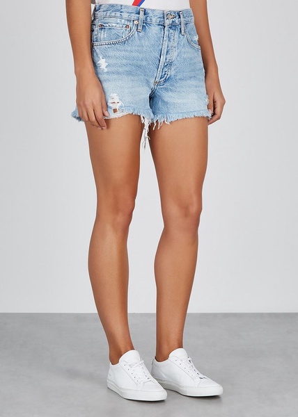Parker distressed denim shorts